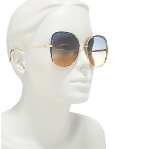 Gucci Women's Oversized Square Sunglasses, 58mm Blue Radiant